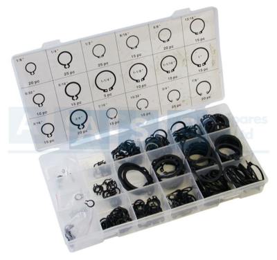 ASSORTED EXTERIOR SNAP RINGS 300PCS
