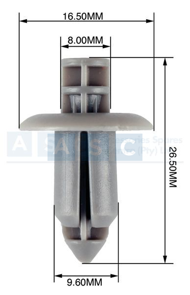 PANEL CLIPS 8-9.6MM(10)