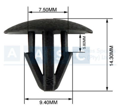 PANEL CLIPS 7.5-9.4MM(10)