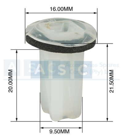 PANEL CLIPS SCREW SADDLES 9.MM(10)