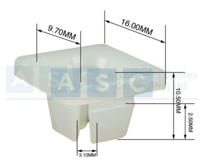 PANEL CLIPS SCREW SADDLES 10MM(10)