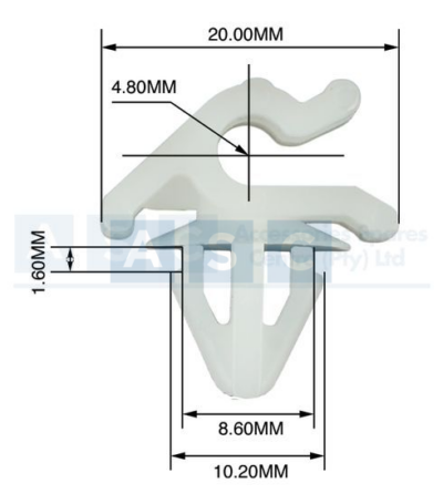 PANEL CLIPS BONNET CATCH(10)