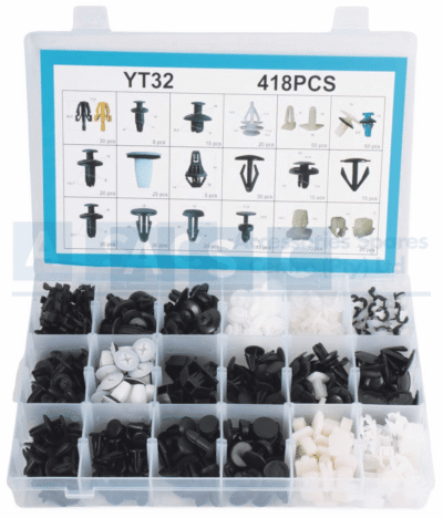 PANEL CLIPS HONDA ASSORTED 418PCS YT1215X30/YT1121X8/YT1131X15/YT0041X20/