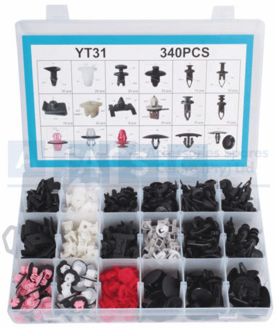 PANEL CLIPS TOYOTA ASSORTED 340PCS YT1212X30/YT0384X25/YT0200X20/YT1325X30/