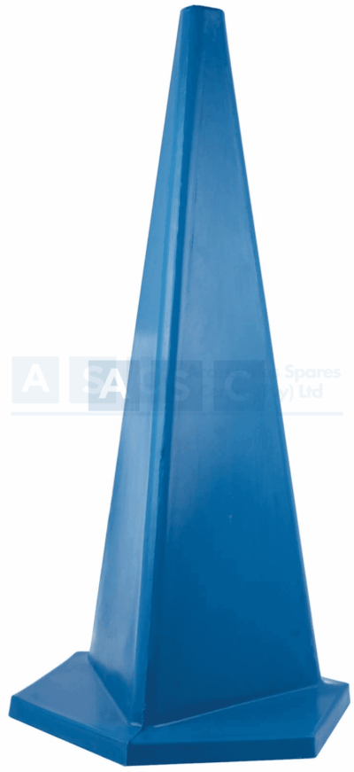 SAFTY CONE BLUE TRIANGULAR 1M PLASTIC CONE