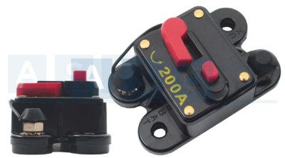 FUSE BREAKER 200AMP 4-8 GAUGE WATERPROOF IP62/3