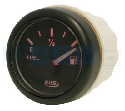 FUEL LEVEL GAUGE 52MM BLACK