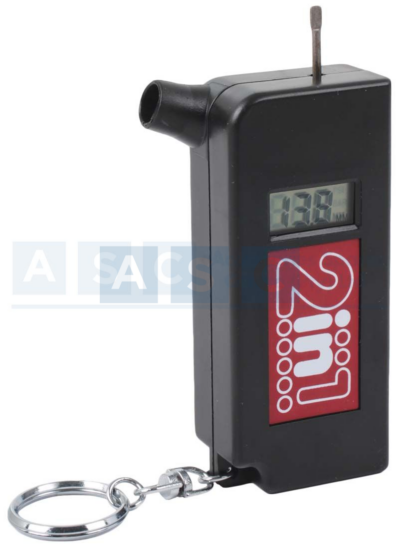 TYRE GAUGE DIGITAL 2IN1 W/DEPTH GAUGE 0-120psi   depth gauge =0-15.8mm