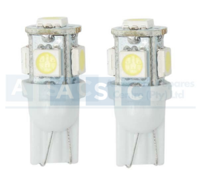 GLOBE LED 501 5CHIPS 12V WHITE
