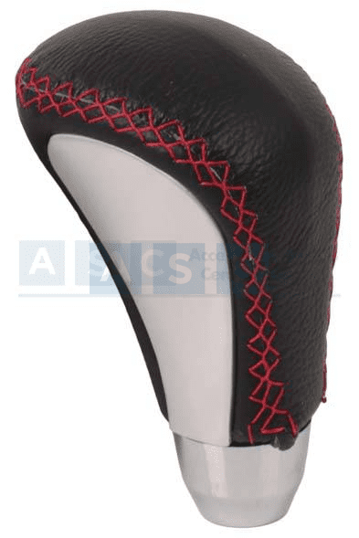 GEAR KNOB UNIVERSAL SILVER/ RED