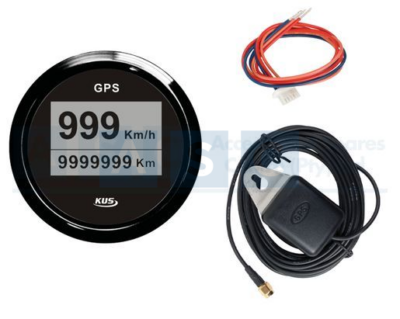 GPS SPEEDO METER 52MM DIGITAL W/ANTENNA