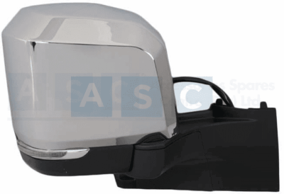 MIRROR  HI-ACE RH ELECTRIC CHROME 2020- W/OUT  BLIND SPOT LOWER PIECE