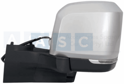 MIRROR  HI-ACE LH ELECTRIC GREY 2020- W/OUT  BLIND SPOT LOWER PIECE