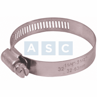 H/CLAMP 40-63 ALL S/STEEL SOLD AS 10PCS A PACK