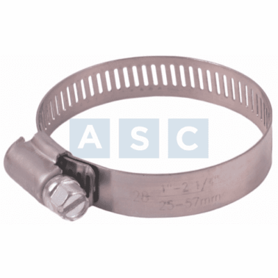 H/CLAMP 33-57MM S/STEEL BAND SOLD AS 10PCS A PACK