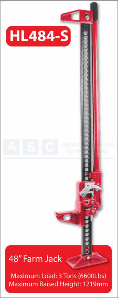 FARM JACK 48 STEEL BASE CERTIFITIED 2.4ton