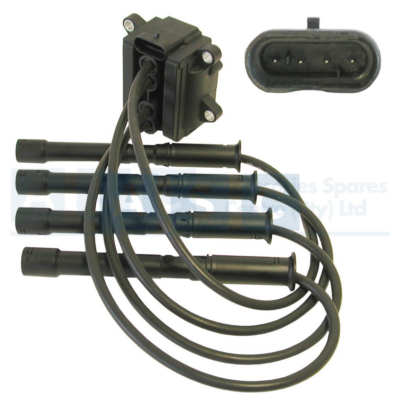 IGNITION COIL RENAULT CLIO 2 W/LEADS 4P IC418   ALL LEADS DIFFERENT LENGTHS