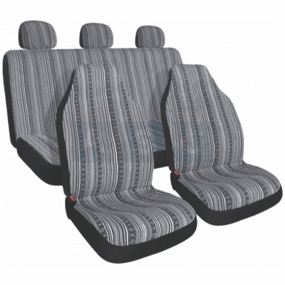 SEAT W/SEAT BELT COVER HIGH BACK SET  MULTI COLOR