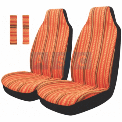 SEAT W/SEAT BELT COVER HIGH BACK FRT SET MULTI-COLOR