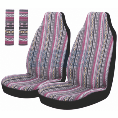 SEAT W/SEAT BELT COVER HIGH BACK FRT SET MULTI-COLOR