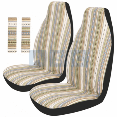 SEAT W/SEAT BELT COVER HIGH BACK FRT SET MULTI-COLOR