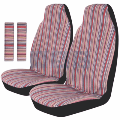 SEAT W/SEAT BELT COVER HIGH BACK FRT SET MULTI-COLOR