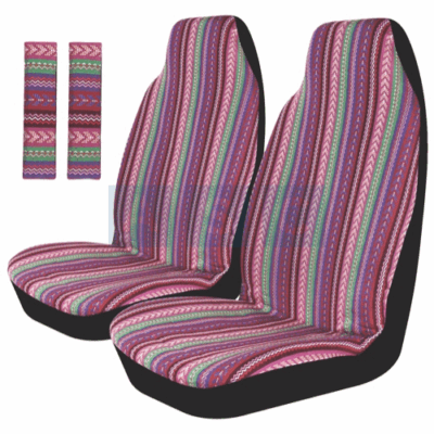 SEAT W/SEAT BELT COVER HIGH BACK FRT SET MULTI-COLOR