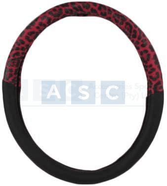 S/WHEEL COVER RED/BLACK PU