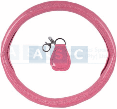 S/WHEEL COVER BLACK/MAROON PU