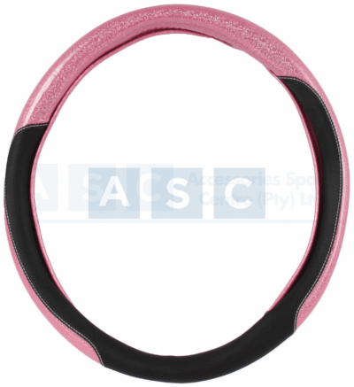 S/WHEEL COVER BLACK/MAROON PU