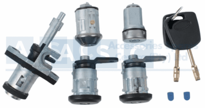 IGNITION BARREL SET  FORD KA 5PCS 1X IGN.BARREL  1X TANK BARREL 1 X BOOT