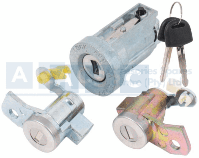 IGNITION BARREL SET DMAX 2003- 3PCS IGN.BARREL & KEY / 2 DOOR BAREEL & KEYS