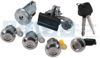 IGNITION BARREL  L/CRUISER HJ-SERIES 90 -2007 6PCS DOORX2/F-TANK X1 /IGN.BARREL