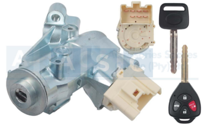 IGNITION SWITCH HI-LUX VIGO TRANSPONDER KEY 2005- WITH 2 REMOTE TYPE KEYS