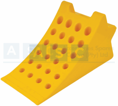 WHEEL CHOCK H/DUTY PLASTIC 50TN L=435MM W=220MM H=235MM 1.7KG