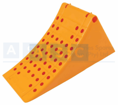 WHEEL CHOCK L/DUTY PLASTIC 40TN L=470MM W=200MM H=230MM 1.7KG