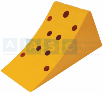 WHEEL CHOCK  H/DUTY  PLASTIC 20TN L=470MM W=200MM H=220MM