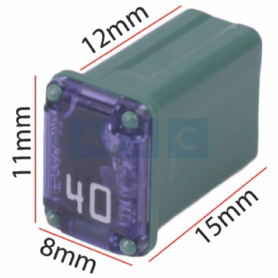 FUSE LINK FEMALE 40AMP SMALL MINI 7.8 X 11 X 15MM