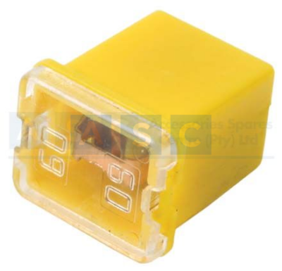 MINI FEMALE FUSE 60AMP HALF SIZE H=16MM