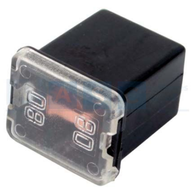 MINI FEMALE FUSE 80AMP HALE SIZE H=16MM