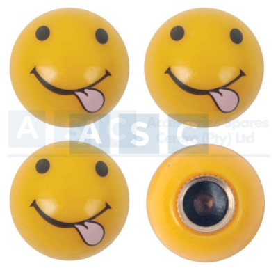 VALVE CAP SET CHEEKY FACE 4PC