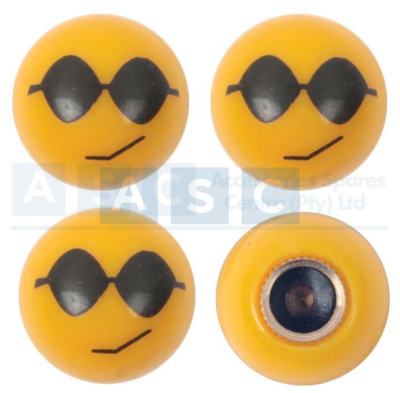 VALVE CAP SET COOL FACE 4PC