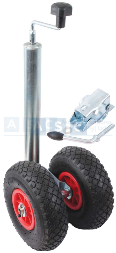 JOCKEY WHEEL W/CLAMP 200KG MAX WEIGHT  WHEEL =10INCH