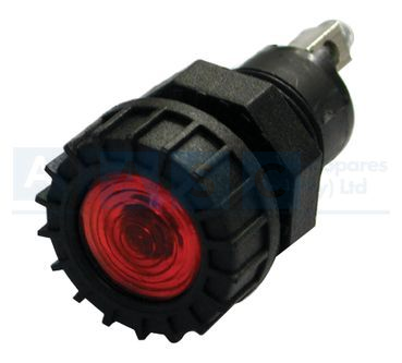 RED WARNING LAMP GLOBE TYPE.