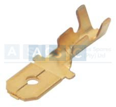 PLAIN BRASS MALE TERM 6.3MM(10)