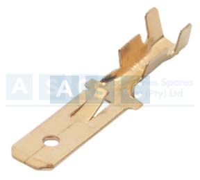 BRASS MALE TERM.6.3MM(10)(SOCKET.TERM.)