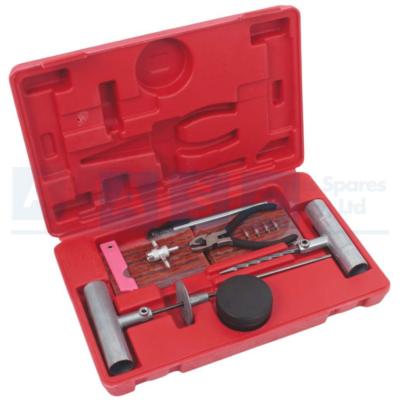 TUBELESS PLUG H/DUTY KIT 10PCS PLUGS/L-PLIER/P-GAUGE/PLUGS TOOLS/VALVES