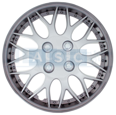 13 WHEEL COVER GUN METAL/SIL