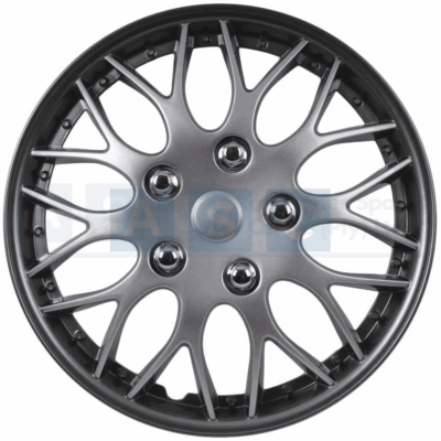 16 WHEEL COVER GUN METAL/SIL SINGLES