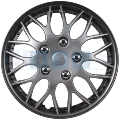 16 WHEEL COVER GUN METAL/SIL